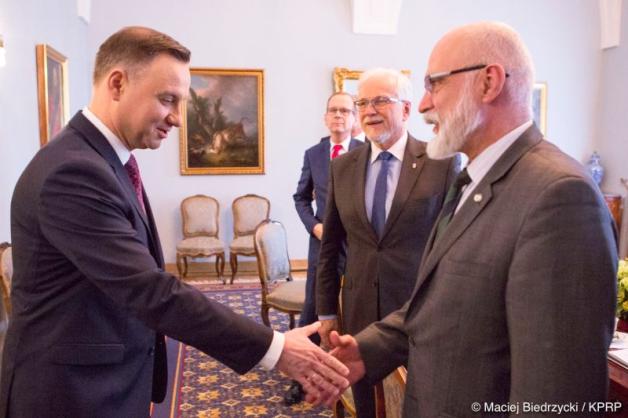 Rektorzy publicznych uczelni ekonomicznych w Pałacu Prezydenckim
